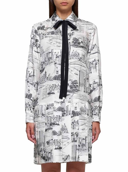 Printed twill shirt dress Max Mara | 2426226081600.001